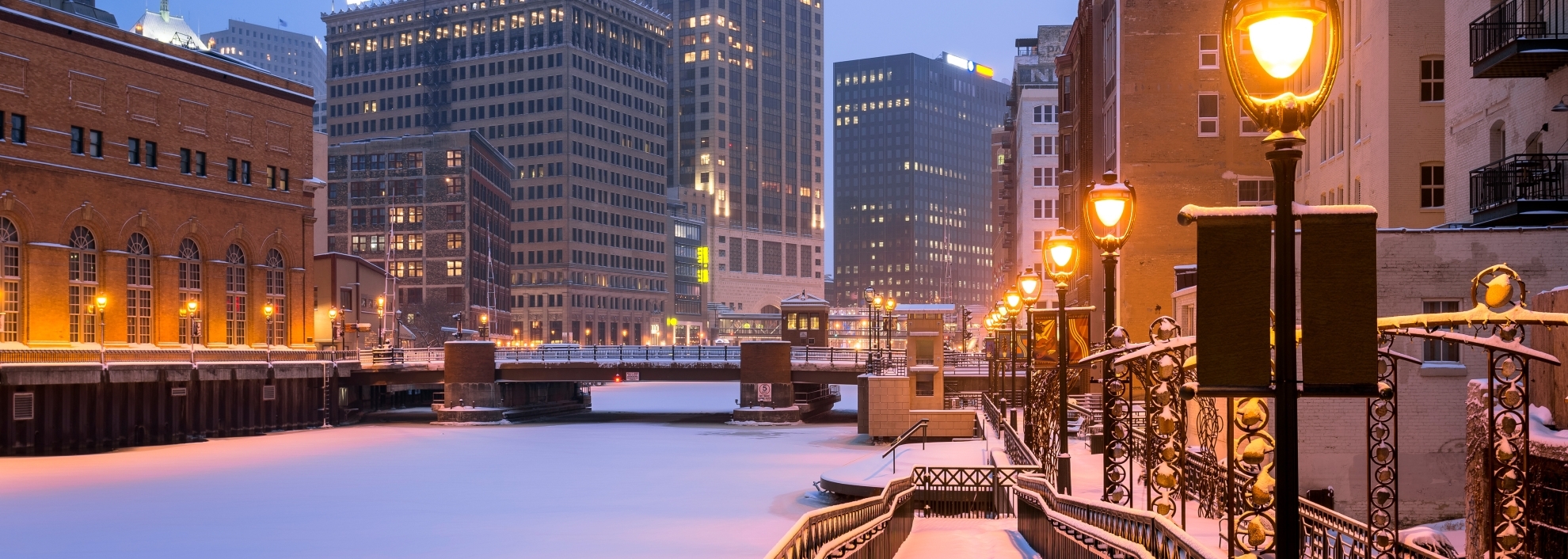 Snow covered Milwaukee